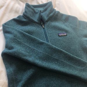 Teal Patagonia Better Sweater 3/4 Zip